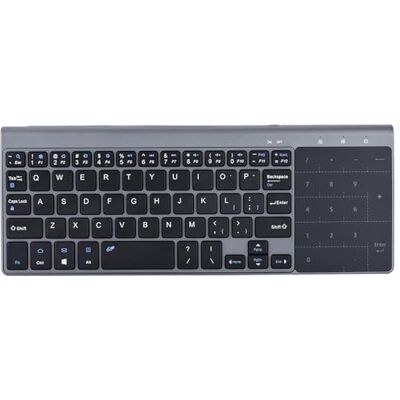 VBESTLIFE Teclado inalámbrico de 2.4GHz, Teclado inalámbrico portátil con Almohadilla táctil Sensible Compatible con/Android/iOS VBESTLIFE Teclado inalámbrico de 2.4GHz, Teclado inalámbrico portátil con Almohadilla táctil Sensible Compatible con/Android/iOS