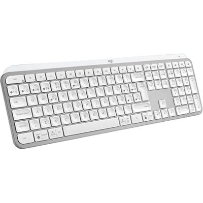 Logitech MX Keys S Teclado inalámbrico, Perfil Bajo, Escritura Fluida Silenciosa, Teclas Programables, Iluminación, Bluetooth, Carga USB C, para Windows, Linux, Chrome, Mac, QWERTY Español, Pale Grey Logitech MX Keys S Teclado inalámbrico, Perfil Bajo, Escritura Fluida Silenciosa, Teclas Programables, Iluminación, Bluetooth, Carga USB C, para Windows, Linux, Chrome, Mac, QWERTY Español, Pale Grey