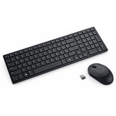 KM555 tastiera Mouse incluso Universale RF senza fili + Bluetooth QWERTY Nordic Nero (Dell Silent Keyboard and Mouse KM555 -) KM555 tastiera Mouse incluso Universale RF senza fili + Bluetooth QWERTY Nordic Nero (Dell Silent Keyboard and Mouse KM555 -)