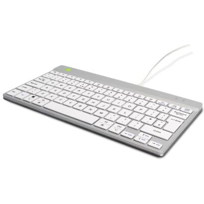 R-Go Tools Compact Break Ergonomic Keyboard QWERTY (UK), Wired, W128444810 (Keyboard QWERTY (UK), Wired, White) R-Go Tools Compact Break Ergonomic Keyboard QWERTY (UK), Wired, W128444810 (Keyboard QWERTY (UK), Wired, White)