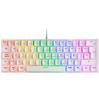 Mars Gaming T. Mecanico MK60 Rainbow. White Mars Gaming T. Mecanico MK60 Rainbow. White