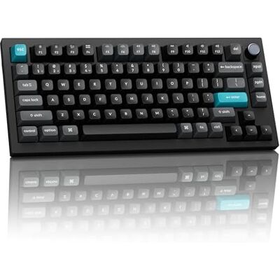 Keychron Teclado mecánico inalámbrico Q1 Ultra 8K 75%, frecuencia de sondeo de 8000Hz, retroiluminación RGB intercambiable en caliente, interruptor rojo, 82 teclas, 4000 mAh, 2.4 GHz/Bluetooth Keychron Teclado mecánico inalámbrico Q1 Ultra 8K 75%, frecuencia de sondeo de 8000Hz, retroiluminación RGB intercambiable en caliente, interruptor rojo, 82 teclas, 4000 mAh, 2.4 GHz/Bluetooth