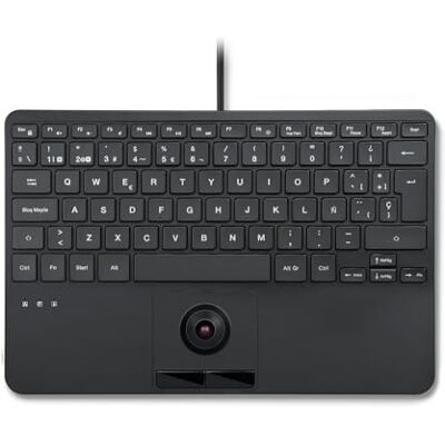 Perixx PERIBOARD-427 ES: Teclado USB con Cable- Trackball Integrado,- Retroiluminación Blanca/roja, diseño Compacto- 2 Puertos USB y Layout QWERTY Español Perixx PERIBOARD-427 ES: Teclado USB con Cable- Trackball Integrado,- Retroiluminación Blanca/roja, diseño Compacto- 2 Puertos USB y Layout QWERTY Español
