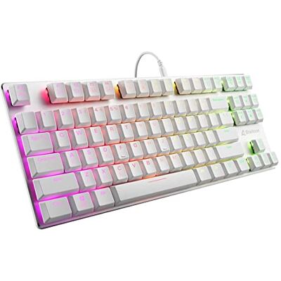 Sharkoon PureWriter WH TKL Kailh Blue US RGB Kailh Low Profile Choque Azul Sharkoon PureWriter WH TKL Kailh Blue US RGB Kailh Low Profile Choque Azul