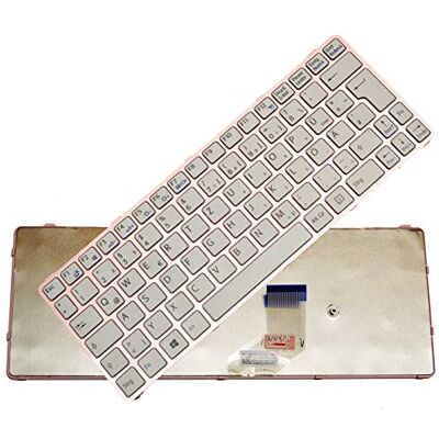 Bucom Teclado para Sony Vaio SVE11 SVE1111 SVE 1112 SVE11125CC SVE11115ECB QWERTZ DE Keyboard Pink Bucom Teclado para Sony Vaio SVE11 SVE1111 SVE 1112 SVE11125CC SVE11115ECB QWERTZ DE Keyboard Pink