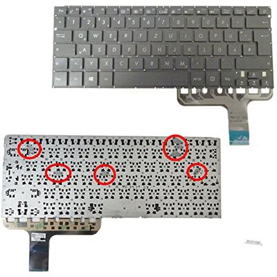 Bucom Teclado DE para teclado Asus ZenBook UX305 UX305CA UX305FA UX305UA UX305U Bucom Teclado DE para teclado Asus ZenBook UX305 UX305CA UX305FA UX305UA UX305U
