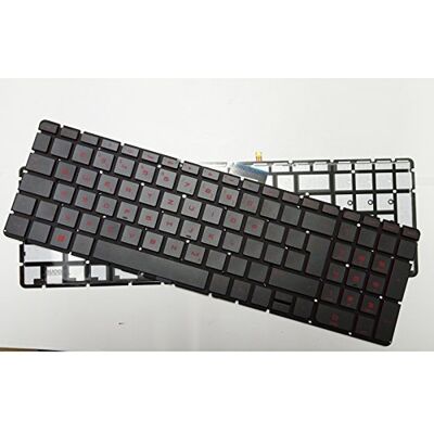 Bucom Teclado para HP Omen 15-Ax Serie 15-AX000 15-AX100 15-AX200 con retroiluminación Bucom Teclado para HP Omen 15-Ax Serie 15-AX000 15-AX100 15-AX200 con retroiluminación