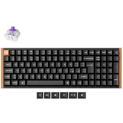 Keychron K4 HE Special Edition Black Teclado inalámbrico 96% ISO-IT con conmutador magnético Gateron Double-Rail, Rapid Trigger, Keycaps PBT, RGB, QMK y Bluetooth 5.2 negro Keychron K4 HE Special Edition Black Teclado inalámbrico 96% ISO-IT con conmutador magnético Gateron Double-Rail, Rapid Trigger, Keycaps PBT, RGB, QMK y Bluetooth 5.2 negro