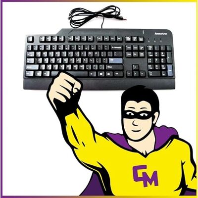 Lenovo Teclado USB PC AZERTY SK-8825 41A5300 con cable Negro Lenovo Teclado USB PC AZERTY SK-8825 41A5300 con cable Negro