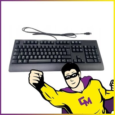Lenovo Teclado AZERTY USB KBBH21 Negro 105 Teclas Keyboard Nuevo Lenovo Teclado AZERTY USB KBBH21 Negro 105 Teclas Keyboard Nuevo