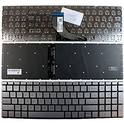 Power4Laptops Reino Unido Retroiluminada Plata Teclado de Repuesto para Ordenador portátil Compatible con HP Home 15-da0032nx Power4Laptops Reino Unido Retroiluminada Plata Teclado de Repuesto para Ordenador portátil Compatible con HP Home 15-da0032nx