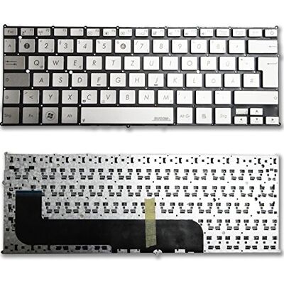 Bucom Teclado para Asus Zenbook UX21 UX21 A UX21E Series Plata Alemán Bucom Teclado para Asus Zenbook UX21 UX21 A UX21E Series Plata Alemán