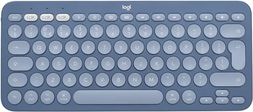 Logitech K380 Multi-Device Teclado Bluetooth para Mac, Perfil Delgado Compacto, Easy Switch hasta 3 Dispositivos, Teclas Scissor, Compatible con macOS, iOS, iPadOS, QWERTY Internacional de EE. UU