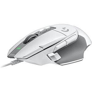 Logitech 502 X Ratón con Cable LIGHTFORCE, Botones Principales híbridos óptico-mecánicos, Captor Gaming Hero 25K, Compatible con PC macOS/Windows Blanco Logitech 502 X Ratón con Cable LIGHTFORCE, Botones Principales híbridos óptico-mecánicos, Captor Gaming Hero 25K, Compatible con PC macOS/Windows Blanco