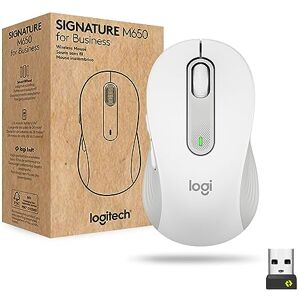 Logitech Signature M650 for Business, Ratón inalámbrico, para Manos pequeñas/Medianas, Logi Bolt, Bluetooth, SmartWheel Blanco Logitech Signature M650 for Business, Ratón inalámbrico, para Manos pequeñas/Medianas, Logi Bolt, Bluetooth, SmartWheel Blanco