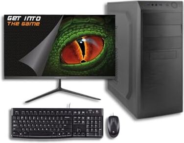 Mategui Informatica PC Completo AMD RYZEN 5 5600G AM4 / DDR4 16 GB 3200 MHz. / 1 TB SSD M.2 / Monitor 21.5" / Teclado + RATÓN