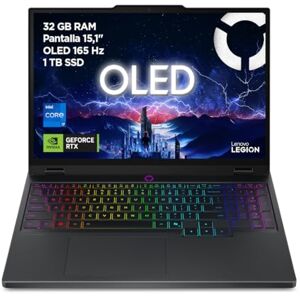 Lenovo Legion 5 Gen 10 – Ordenador Portátil Gaming IA 15.1" WQXGA OLED (Intel Core i7-13650HX, NVIDIA GeForce RTX 5070, 32 GB RAM, 1TB SSD, Wi-Fi 7, Sin Sistema Operativo) Teclado RGB Español Negro Lenovo Legion 5 Gen 10 – Ordenador Portátil Gaming IA 15.1" WQXGA OLED (Intel Core i7-13650HX, NVIDIA GeForce RTX 5070, 32 GB RAM, 1TB SSD, Wi-Fi 7, Sin Sistema Operativo) Teclado RGB Español Negro