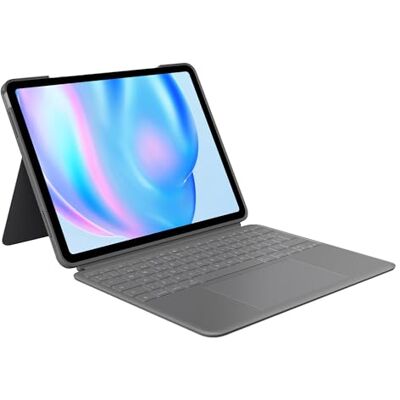 Logitech Combo Touch para iPad Air de 13 Pulgadas (M2, M3 y M4) (2024, 2025 y 2026) retroiluminado Desmontable con Soporte, Escritura cómoda, Modo Multiuso, Disposición QWERTY ESP Gris Logitech Combo Touch para iPad Air de 13 Pulgadas (M2, M3 y M4) (2024, 2025 y 2026) retroiluminado Desmontable con Soporte, Escritura cómoda, Modo Multiuso, Disposición QWERTY ESP Gris