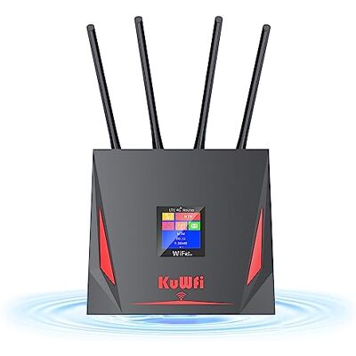KuWFi Router 4G LTE WiFi 300 Mbps Con SIM y Puerto USB, Módem Portátil, Ruter Para Tarjeta Móvil Barata, Soporta B1/B3/B7/B8/B20, Conecta Hasta 10 Dispositivos KuWFi Router 4G LTE WiFi 300 Mbps Con SIM y Puerto USB, Módem Portátil, Ruter Para Tarjeta Móvil Barata, Soporta B1/B3/B7/B8/B20, Conecta Hasta 10 Dispositivos