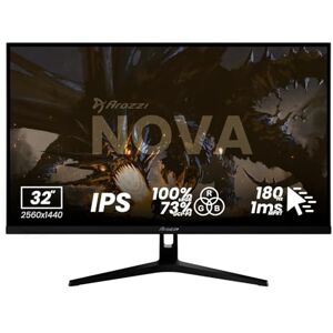 Arozzi Nova 32" Monitor Gaming IPS QHD 2560×1440, 180 Hz, 1 ms, FreeSync, HDR, Altavoces Integrados – Negro Arozzi Nova 32" Monitor Gaming IPS QHD 2560×1440, 180 Hz, 1 ms, FreeSync, HDR, Altavoces Integrados – Negro