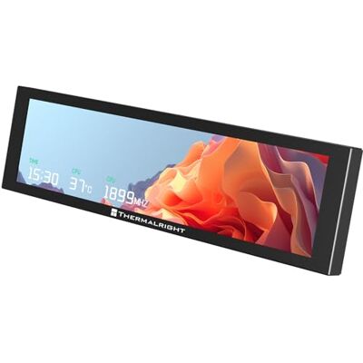 Thermalright -TR Trofeo Vision 9.16 LCD Negro, Pantalla LCD Magnética de Color Completo de 9.16 Pulgadas, Resolución de 1920 x 480, Pantalla de Temperatura Maestra de CPU/GPU (Negro) Thermalright -TR Trofeo Vision 9.16 LCD Negro, Pantalla LCD Magnética de Color Completo de 9.16 Pulgadas, Resolución de 1920 x 480, Pantalla de Temperatura Maestra de CPU/GPU (Negro)