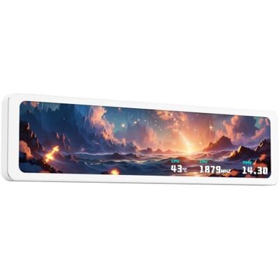 Thermalright TR Trofeo Vision 11.3 LCD Blanco, 1920 x 400 Resolución-Apoyo Cambiar Entre Múltiples Imágenes Dinámicas/Vídeos, Pantalla Magnética Pantalla 11.3in, Personalizar Imagen de Pantalla / Video Thermalright TR Trofeo Vision 11.3 LCD Blanco, 1920 x 400 Resolución-Apoyo Cambiar Entre Múltiples Imágenes Dinámicas/Vídeos, Pantalla Magnética Pantalla 11.3in, Personalizar Imagen de Pantalla / Video