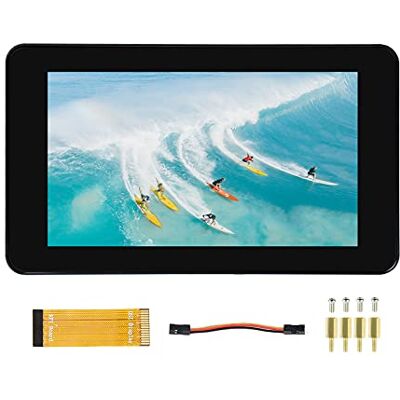 Waveshare Pantalla Táctil LCD DSI de 7 Pulgadas para Raspberry Pi 4B/3B+/3A+/CM4/CM3+, 1024 × 600 IPS Pantalla Táctil Capacitiva Compatible con Raspbian, Táctil de 5 Puntos, Requiere Controlador Waveshare Pantalla Táctil LCD DSI de 7 Pulgadas para Raspberry Pi 4B/3B+/3A+/CM4/CM3+, 1024 × 600 IPS Pantalla Táctil Capacitiva Compatible con Raspbian, Táctil de 5 Puntos, Requiere Controlador