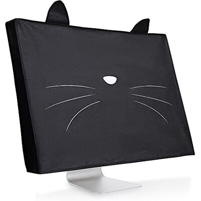 kwmobile Funda compatible con monitor Monitor de 27-28" Cubierta protectora textil para pantalla Miau kwmobile Funda compatible con monitor Monitor de 27-28" Cubierta protectora textil para pantalla Miau
