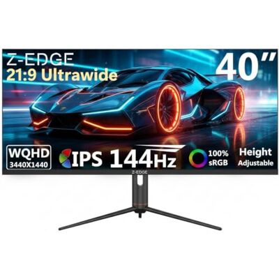 Garmin Z-Edge Monitor Gaming 40 Pulgadas, 144 Hz, Ultrawide WQHD (3440 x 1440), Panel IPS, 21:9 Garmin Z-Edge Monitor Gaming 40 Pulgadas, 144 Hz, Ultrawide WQHD (3440 x 1440), Panel IPS, 21:9