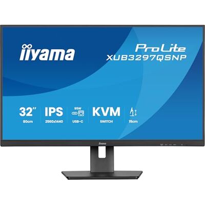 IIYAMA Prolite Xub3297qsnP-B1 LeD-Monitor 81.3 Cm (32") (31.5" Sichtbar) 2560 X 1440 Qhd 100 Hz Ips 350 Cd/m? (xub3297qsnP-B1) IIYAMA Prolite Xub3297qsnP-B1 LeD-Monitor 81.3 Cm (32") (31.5" Sichtbar) 2560 X 1440 Qhd 100 Hz Ips 350 Cd/m? (xub3297qsnP-B1)