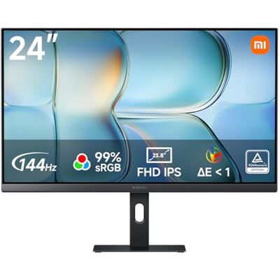 Xiaomi Monitor 24 Pulgadas, FHD 144Hz, Free Sync, IPS, P2FDA RAGL FreeSync, TÜV Low Blue Light, Ultra Thin, 1920x1080, HDMI, DP, Display Black Xiaomi Monitor 24 Pulgadas, FHD 144Hz, Free Sync, IPS, P2FDA RAGL FreeSync, TÜV Low Blue Light, Ultra Thin, 1920x1080, HDMI, DP, Display Black