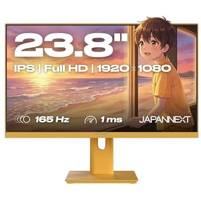 JapanNext Gaming Monitor 23.8" IPS 165Hz 1ms Amarillo Pastel JapanNext Gaming Monitor 23.8" IPS 165Hz 1ms Amarillo Pastel