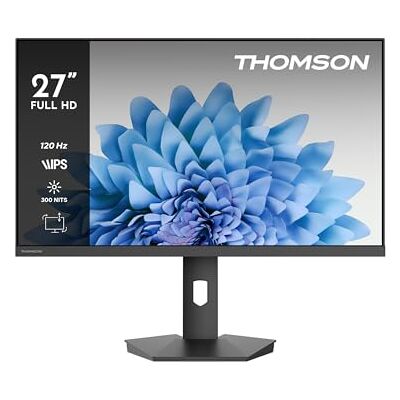 Thomson de 27 Pulgadas (69 cm) Monitor Studio Business Full HD, Frecuencia de Actualización de 120 Hz, HDMI, VESA 75x75, Negro, M27FB5C15 Thomson de 27 Pulgadas (69 cm) Monitor Studio Business Full HD, Frecuencia de Actualización de 120 Hz, HDMI, VESA 75x75, Negro, M27FB5C15