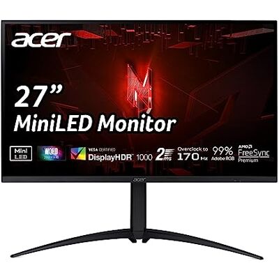 Acer XV275UP3biiprx écran plat de PC 68,6 cm (27") 2560 x 1440 Pixels Wide Quad HD LED Noir Acer XV275UP3biiprx écran plat de PC 68,6 cm (27") 2560 x 1440 Pixels Wide Quad HD LED Noir