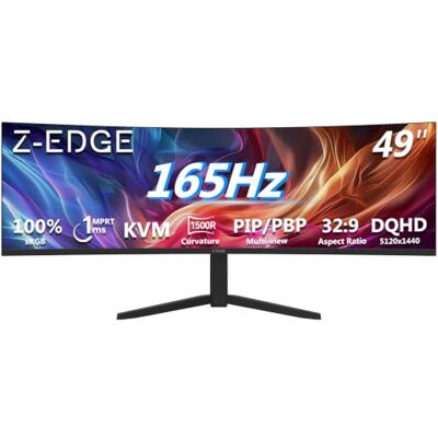 Garmin Z-Edge Monitor Gaming 49 Pulgadas 144 Hz, IPS, DQHD 5120 x 1440 Pantalla 32:9, FreeSync, Altura/Inclinación Ajustables,Giratorio, Pip/PBP, 10 bits, 400 CD/m², USB tipoC 65 W/HDMI2.1/DP1.4 Garmin Z-Edge Monitor Gaming 49 Pulgadas 144 Hz, IPS, DQHD 5120 x 1440 Pantalla 32:9, FreeSync, Altura/Inclinación Ajustables,Giratorio, Pip/PBP, 10 bits, 400 CD/m², USB tipoC 65 W/HDMI2.1/DP1.4