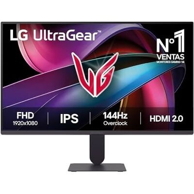 LG 24G411A-B Monitor Gaming Ultragear 23,8", IPS Full HD, 16:9, 144Hz, 1ms, G-Sync y FreeSync, HDR10, Pivotable, Altura Ajustable, Negro LG 24G411A-B Monitor Gaming Ultragear 23,8", IPS Full HD, 16:9, 144Hz, 1ms, G-Sync y FreeSync, HDR10, Pivotable, Altura Ajustable, Negro