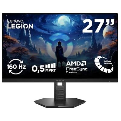 Lenovo Monitor Gaming Legion 27U‑10 27" 4K UHD (160Hz, IPS, 0.5ms, HDR10, G‑Sync Compatible, FreeSync Premium, HDMI 2.1, ergonómico) – Negro Azabache Lenovo Monitor Gaming Legion 27U‑10 27" 4K UHD (160Hz, IPS, 0.5ms, HDR10, G‑Sync Compatible, FreeSync Premium, HDMI 2.1, ergonómico) – Negro Azabache
