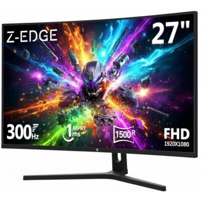 Garmin Z-Edge Monitor Gaming Curvo 27 Plugadas FHD 300Hz 1ms VA FreeSync Negro Garmin Z-Edge Monitor Gaming Curvo 27 Plugadas FHD 300Hz 1ms VA FreeSync Negro