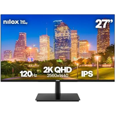Nilox Monitor 27 2K IPS 120Hz HDMI y DisplayPort - Pantalla para PC Nilox Monitor 27 2K IPS 120Hz HDMI y DisplayPort - Pantalla para PC