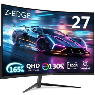 Garmin Z-Edge Monitor 27 Pulgadas Gaming Curvo 165Hz QHD 1ms VA 1440P Negro Garmin Z-Edge Monitor 27 Pulgadas Gaming Curvo 165Hz QHD 1ms VA 1440P Negro