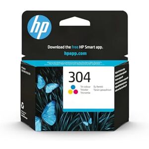 HP 304 N9K05AE, Tricolor, Cartucho de Tinta Original, compatible con impresoras de inyección de tinta DeskJet 2620, 2630, 3720, 3730, 3750, 3760, Envy 5010, 5020, 5030 HP 304 N9K05AE, Tricolor, Cartucho de Tinta Original, compatible con impresoras de inyección de tinta DeskJet 2620, 2630, 3720, 3730, 3750, 3760, Envy 5010, 5020, 5030