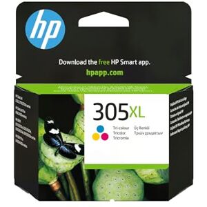 HP 305XL Tricolor, Cartucho de Tinta Original de Gran Capacidad, Compatible con Impresoras DeskJet 2300, 2700, 2800, 4100 y Envy 6010, 6020, 6030, 6400 HP 305XL Tricolor, Cartucho de Tinta Original de Gran Capacidad, Compatible con Impresoras DeskJet 2300, 2700, 2800, 4100 y Envy 6010, 6020, 6030, 6400