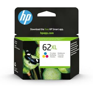 HP 62XL , Tricolor, Cartucho de Tinta de Alta Capacidad Original, compatible con impresoras de inyección de tinta ENVY 5540, 5640, 7640;OfficeJet 200, 250, 5740 HP 62XL , Tricolor, Cartucho de Tinta de Alta Capacidad Original, compatible con impresoras de inyección de tinta ENVY 5540, 5640, 7640;OfficeJet 200, 250, 5740