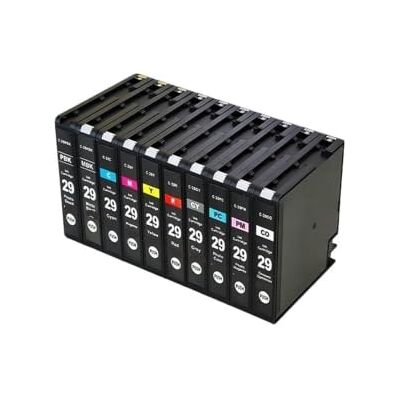 Genérico Cartucho de Tinta 12 Pack, Compatible con Canon, PGI-29 PGI29 Genérico Cartucho de Tinta 12 Pack, Compatible con Canon, PGI-29 PGI29
