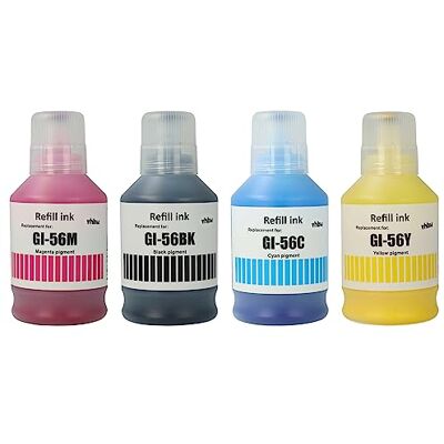 vhbw 4X Tinta de Recarga Compatible con Canon MAXIFY GX 3050 GX 4040, GX 3040 impresora Set de recarga, cian, magenta, yellow, negro, pigmentada vhbw 4X Tinta de Recarga Compatible con Canon MAXIFY GX 3050 GX 4040, GX 3040 impresora Set de recarga, cian, magenta, yellow, negro, pigmentada