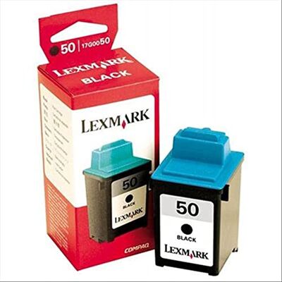 Lexmark 17G0050 (50) Ink, 410 Page-Yield, Black, Sold as 1 Each Lexmark 17G0050 (50) Ink, 410 Page-Yield, Black, Sold as 1 Each