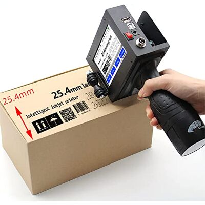 Generic Impresora de inyección de Tinta portátil de 25,4 mm, Impresora de inyección de Tinta portátil con Pantalla táctil HD de 4,3 Pulgadas y Cartucho de Tinta de Secado rápido, Impresora portátil para Generic Impresora de inyección de Tinta portátil de 25,4 mm, Impresora de inyección de Tinta portátil con Pantalla táctil HD de 4,3 Pulgadas y Cartucho de Tinta de Secado rápido, Impresora portátil para