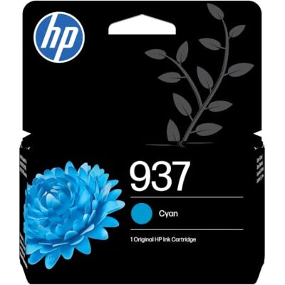 HP 937 Cian, Cartucho de Tinta Original Compatible con OfficeJet Pro Serie 9100 y 9700, 800 páginas (4S6W2NE) HP 937 Cian, Cartucho de Tinta Original Compatible con OfficeJet Pro Serie 9100 y 9700, 800 páginas (4S6W2NE)