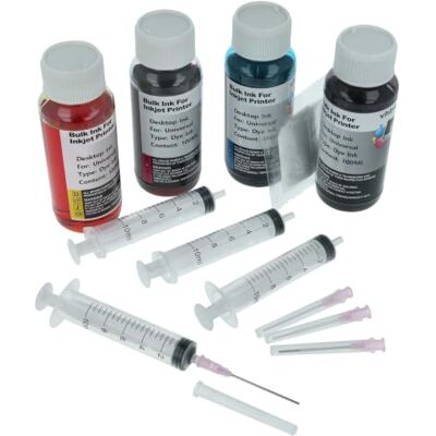 vhbw 4X Tinta de Recarga Compatible con Brother Impresora vhbw 4X Tinta de Recarga Compatible con Brother Impresora
