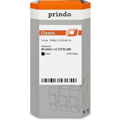 prindo Compatible con Brother LC127XLBK (LC-127) (LC-127XL) prindo Compatible con Brother LC127XLBK (LC-127) (LC-127XL)